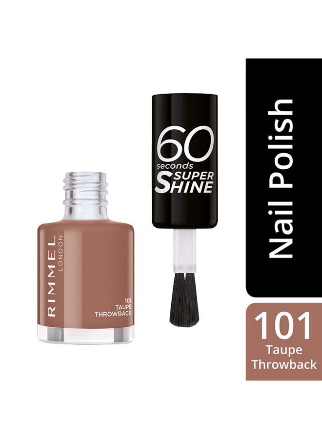 ريميل لندن طلاء أظافر 60 سيكوندز سوبر شاين – 101 – رمادي داكن - Image 3