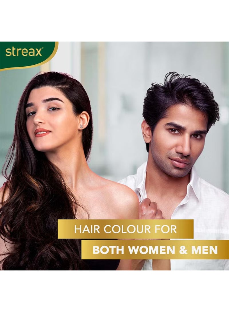 Streax Insta Shampoo Hair Colour, Natural Black - Ammonia-Free, 5-Minute Colouring for 100% Grey Coverage with Almond Oil & Noni Extracts 1 Natural Black 25ml - Image 5