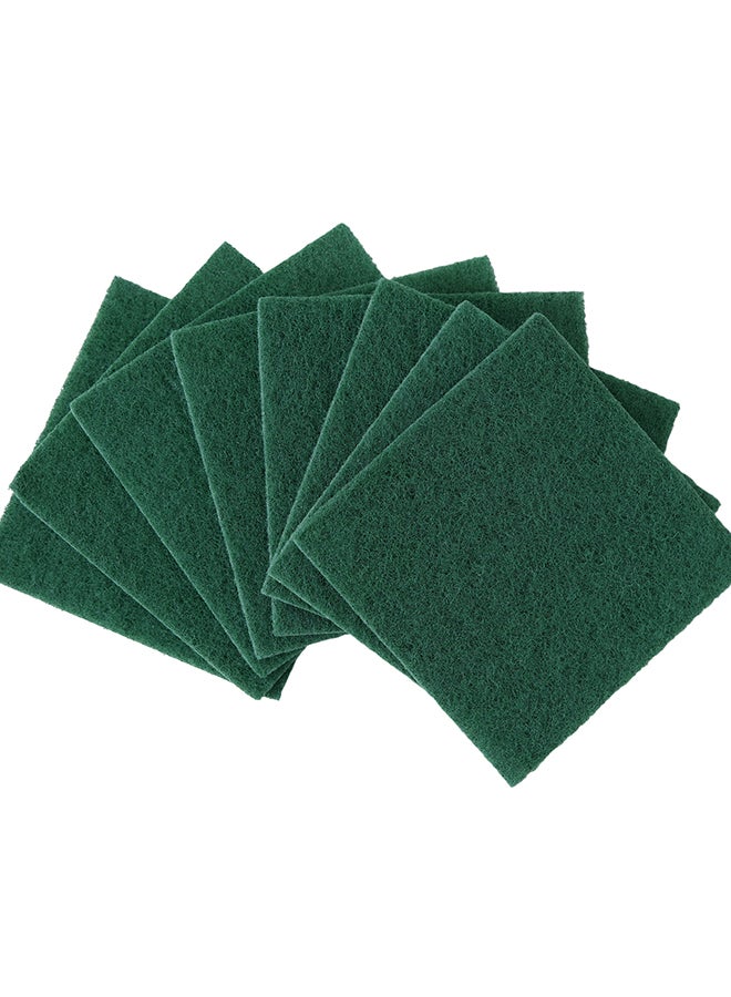 APEX - Maxi Abrasive Fibre Sponges - High Quality, Durable, Heavy-duty Scrub, Efficient and Easy to Use 8 Pcs Green 15x5x0.75cm - Image 1