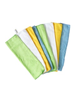 APEX Microfiber cloths - All-Purpose, Soft, Super Absorbent, Long-Lasting & Washable 8 Pcs Multicolour 35x30cm  - Image 1