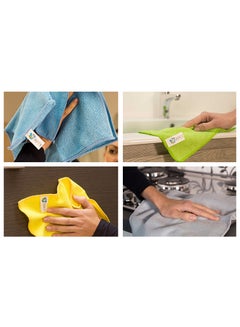 APEX Microfiber cloths - All-Purpose, Soft, Super Absorbent, Long-Lasting & Washable 8 Pcs Multicolour 35x30cm  - Image 2