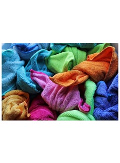 APEX Microfiber cloths - All-Purpose, Soft, Super Absorbent, Long-Lasting & Washable 8 Pcs Multicolour 35x30cm  - Image 4