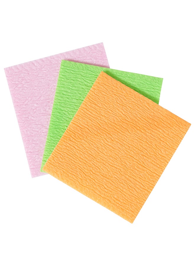 APEX - Sponge cloths - Synthetic Sponge-Cloths, Super Absorbent and Durable 3 Pcs Assorted 17x16cm - Image 1
