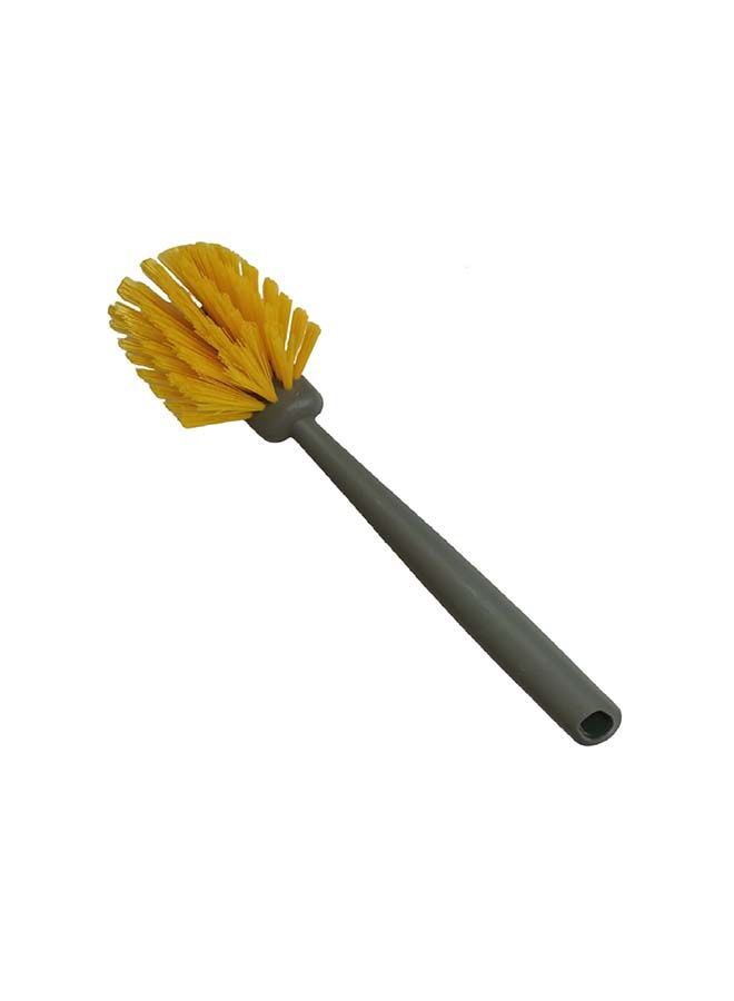 APEX - Dish Brush - High Quality Non-scratch bristles, Durable, Comfortable Grip, Self Standing Handle and Easy to Use Yellow/Grey 27x6.5x6.5cm - Image 1