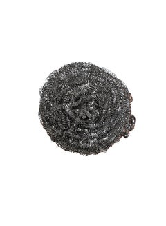 APEX Stainless Steel Wool Pads - Heavy duty, Long-Lasting and Removes Stubborn Dirts 2 Pcs Silver diam 8x5cm  - Image 3