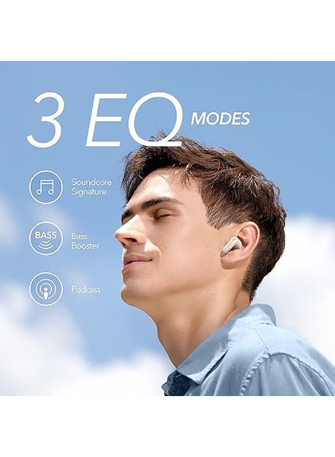 Soundcore - Life P2 Mini Bluetooth Wireless Earbuds, 10mm Drivers with Big Bass, Custom EQ, Bluetooth 5.2, 32H Playtime, USB-C for Fast Charging White - Image 1