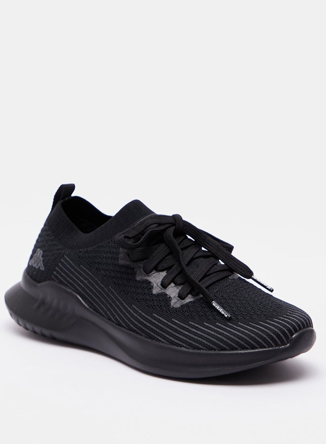 Kappa Women's Lace-Up Walking Shoes Black - Image 2