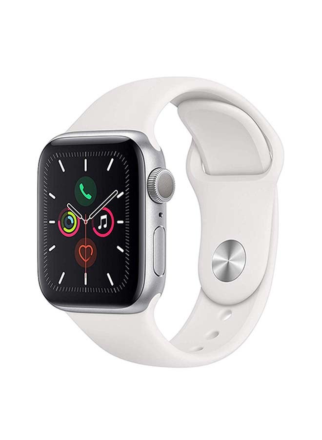 Apple Renewed - Watch Series 5-40mm GPS + Cellular Silver Aluminium Case With White Sport Band  - Image 5