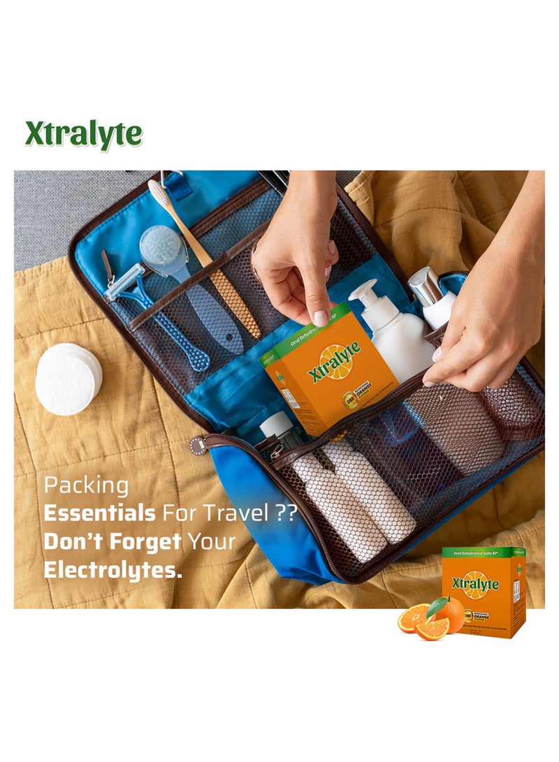 Xtralyte - Oral Rehydration Salt 10 Sachets 21g Orange - Electrolyte Powder - Image 1