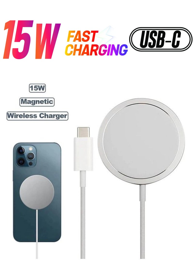 Jellico - Magneting Wireless Charger White - Image 1