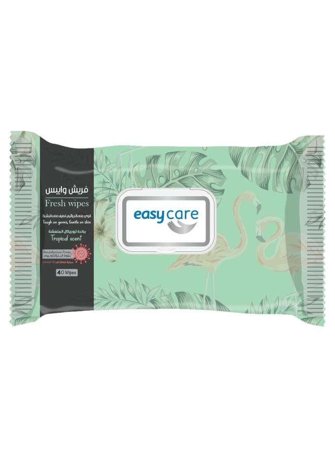 EASY Care Fresh Wipes 40 Pcs Tropical Multicolour 