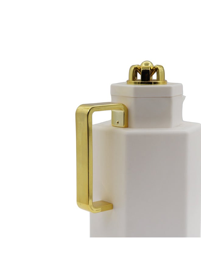 Royalford - Portable Leak-Resistant Double Wall Vacuum Flask White 1Liters - Image 1