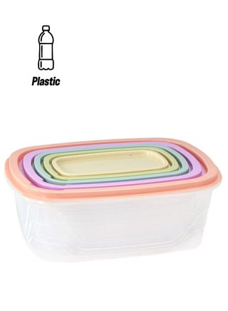 5-Piece Food Storage Container Multicolor Assorted Multicolour 3500ml - pnsku/N52225349A/45/_/1744057013/686d14ca-7b52-40b4-86d8-05a1b2909186