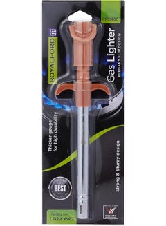Royalford Gas Lighter Elegant Slim Design Strong And Sturdy Design Thicker Gauge For High Durability Easy Grip Handle Premium Quality Material Assorted 21.2x6x3.3cm  - Image 2