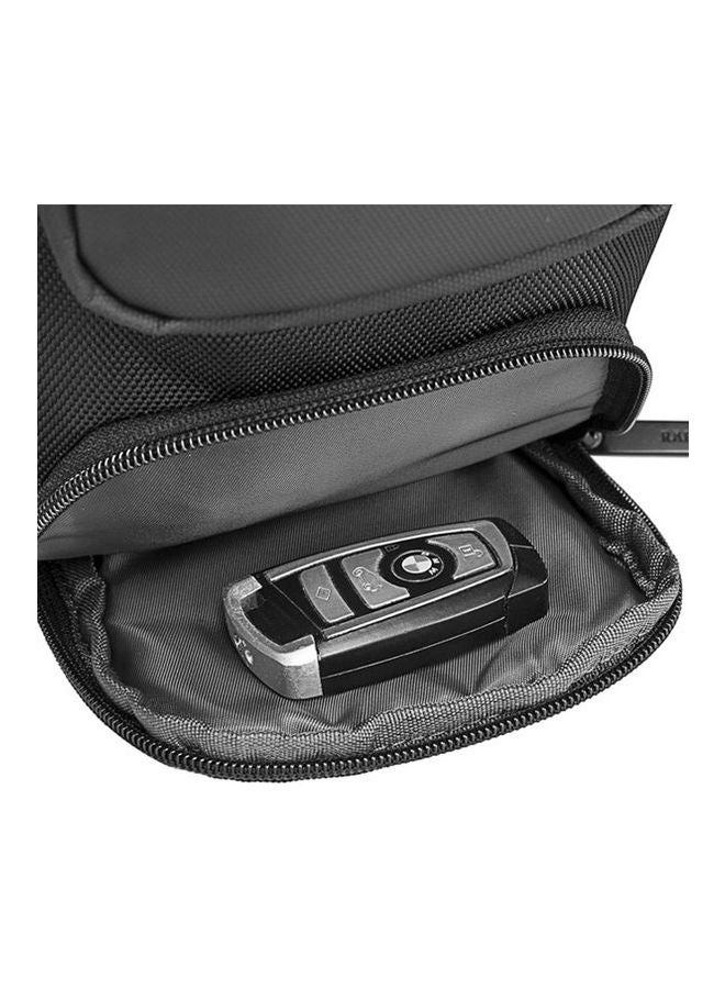 RAHALA Multifunction Waterproof Crossbody Shoulder Backpack Black - Image 3