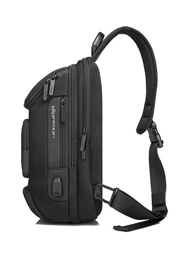 RAHALA Multifunction Waterproof Crossbody Shoulder Backpack Black - Image 1