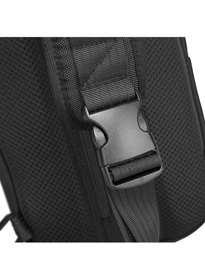 RAHALA Multifunction Waterproof Crossbody Shoulder Backpack Black - Image 4