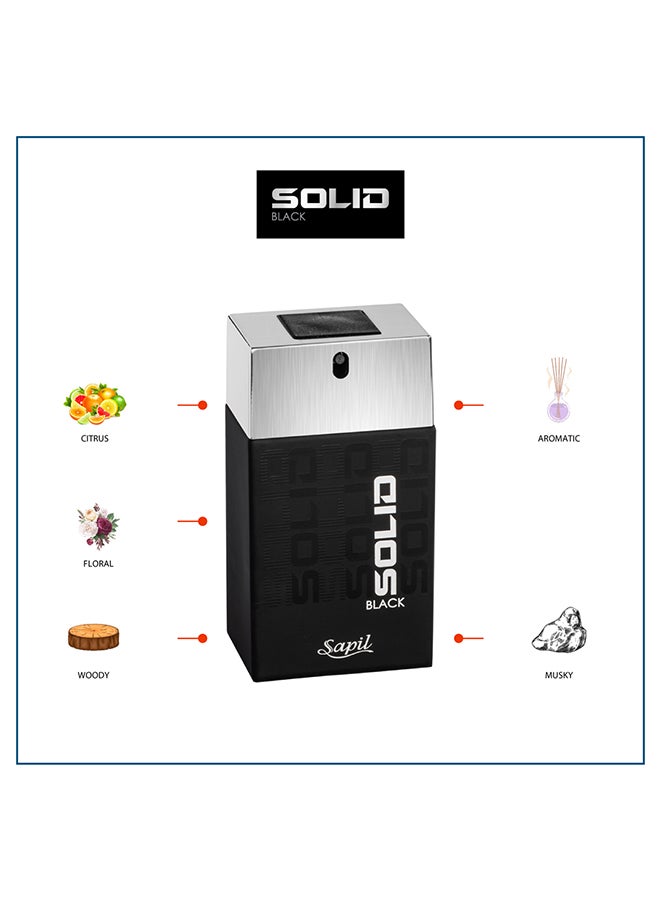 sapil Solid Black Eau De Toilette 100ml  - Image 3