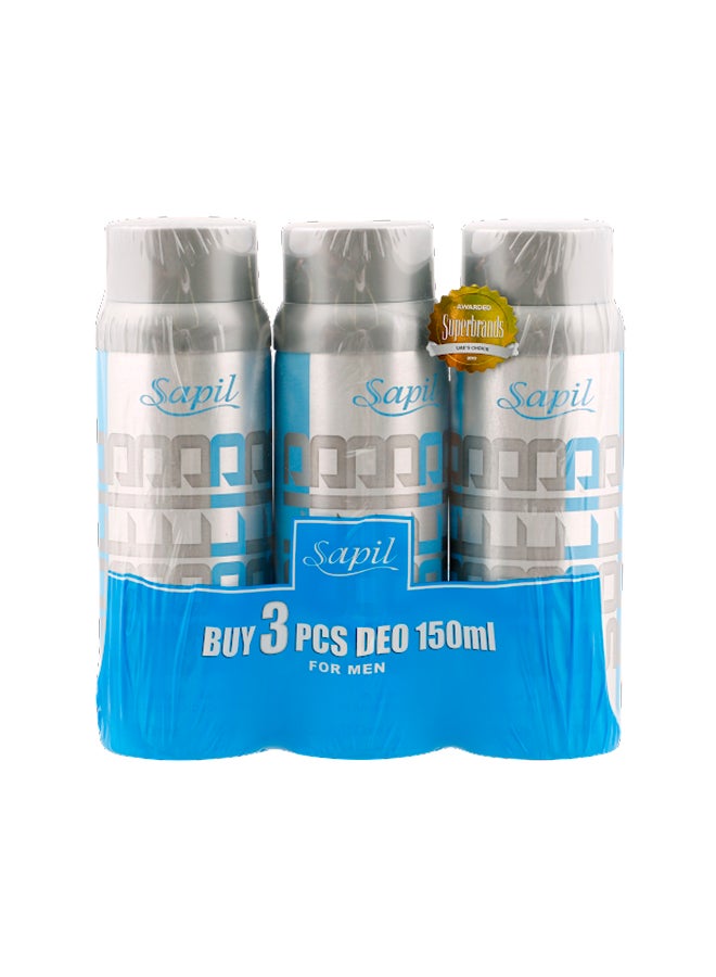 sapil Solid Gift Set Solid EDT (100 ml), 2 x Solid Deodorant (150 ml) - Image 1