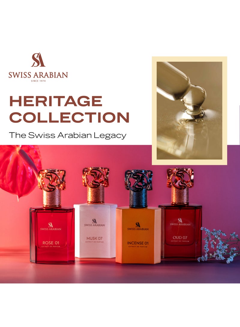 Oud 07 Extrait De Parfum Premium Quality Perfume, Unisex Fragrance, Oud, Gourmand, Luxurious Blend Perfume For Women And Men 50.0ml