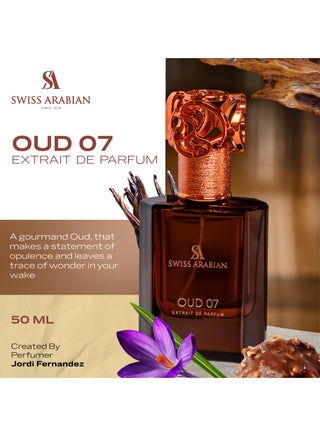 Oud 07 Extrait De Parfum Premium Quality Perfume, Unisex Fragrance, Oud, Gourmand, Luxurious Blend Perfume For Women And Men 50ml - view 2