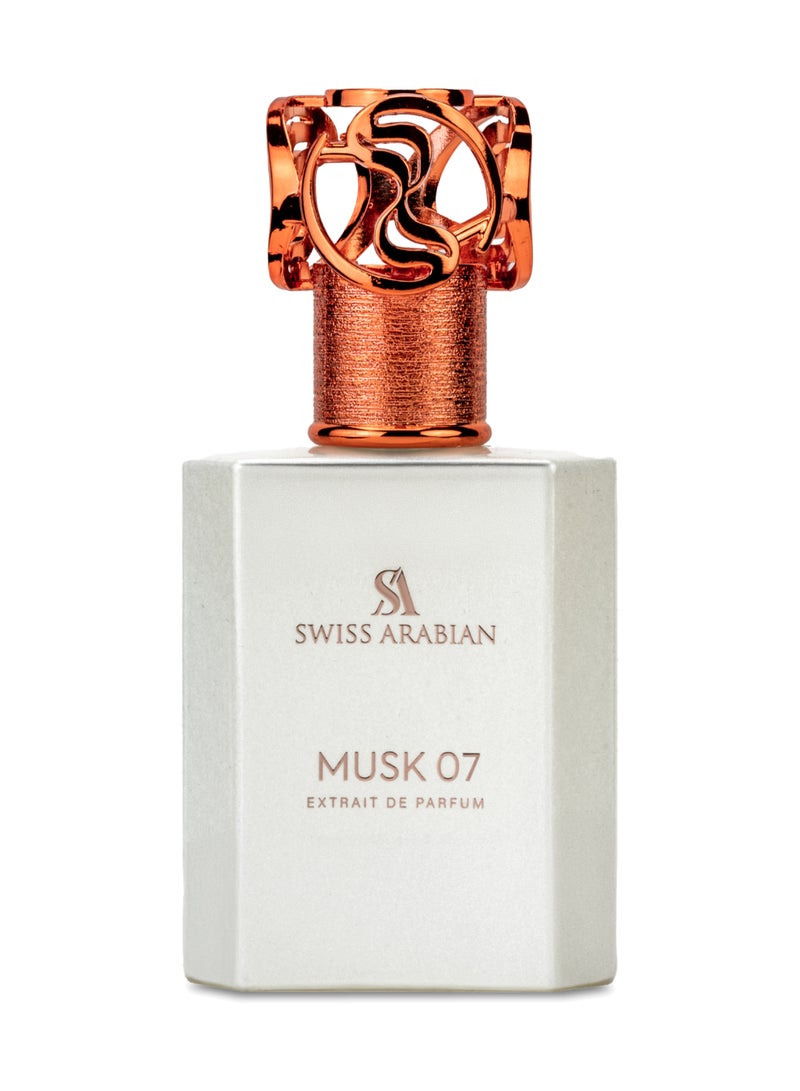 SWISS ARABIAN Musk 07 Extrait De Parfum Premium Quality Perfume, Unisex Fragrance, Gourmand, Musk, Luxurious Blend Perfume For Women And Men 50.0ml - Image 1