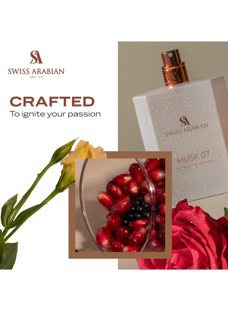 SWISS ARABIAN Musk 07 Extrait De Parfum Premium Quality Perfume, Unisex Fragrance, Gourmand, Musk, Luxurious Blend Perfume For Women And Men 50.0ml - Image 5