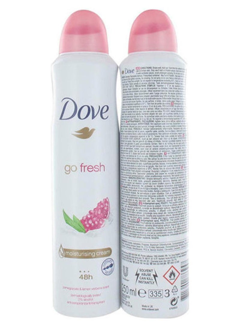 دوف مزيل عرق جو فريش بالرمان والليمون متعدد الألوان 250ملليلتر