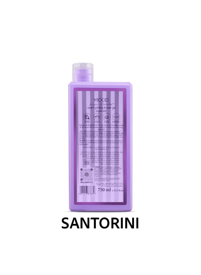 MOOD - MOOD SANTORINI SHOWER GEL 750grams - Image 1