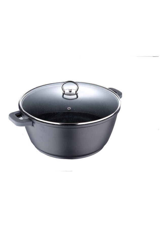 BERGNER Classic Novum Aluminum Non-Stick Induction Bottom Casserole With Lid Black 28cm - Image 1