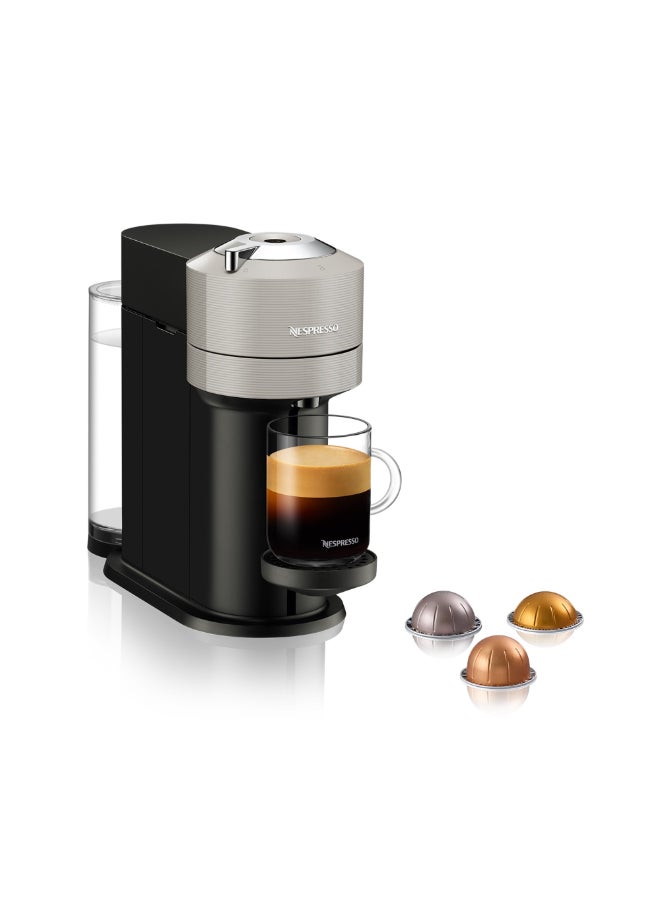 نسبرسو نسبريسو فيرتو نكست GCV1 ماكينة تحضير القهوة بالكبسولات، تحضر 7 أحجام أكواب للقهوة السوداء، 1.1 لتر، فضي 1500 W GCV1-GB-SI-NE فضي - Image 1