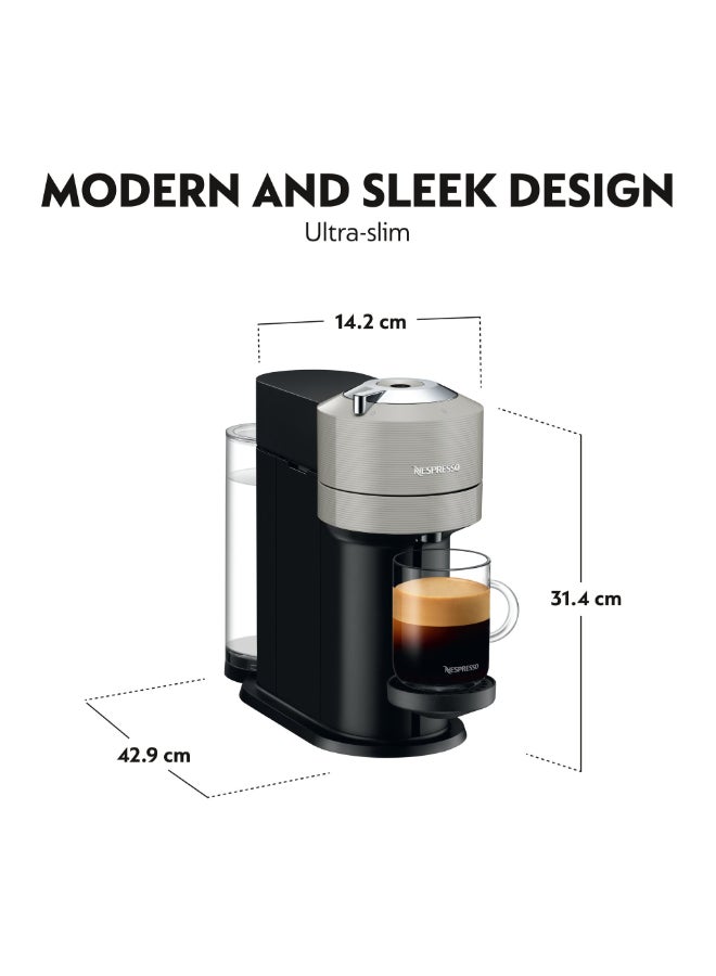 نسبرسو نسبريسو فيرتو نكست GCV1 ماكينة تحضير القهوة بالكبسولات، تحضر 7 أحجام أكواب للقهوة السوداء، 1.1 لتر، فضي 1500 W GCV1-GB-SI-NE فضي - Image 5