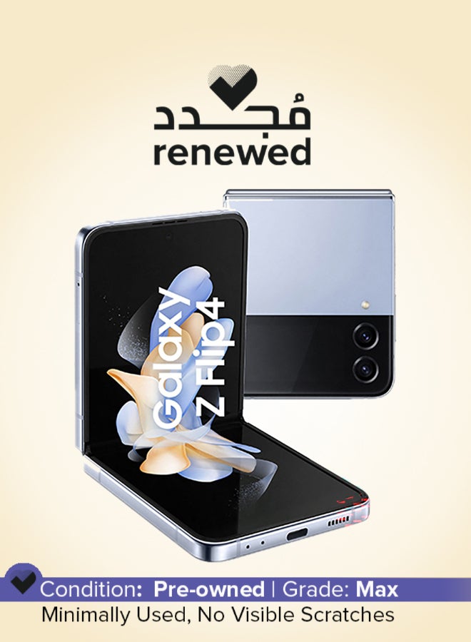 Samsung Renewed - Galaxy Z Flip 4 5G Dual sim Blue 8GB RAM 512GB - International Version - Image 1