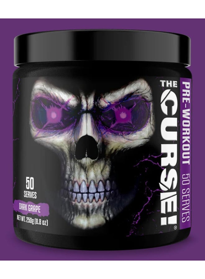 The Curse Pre-Workout Dark Grape Supplement 50 Servings