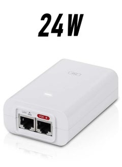 UBIQUITI Networks PoE Injector, 48VDC, 24W , POE-48-24W-WH White  - Image 1