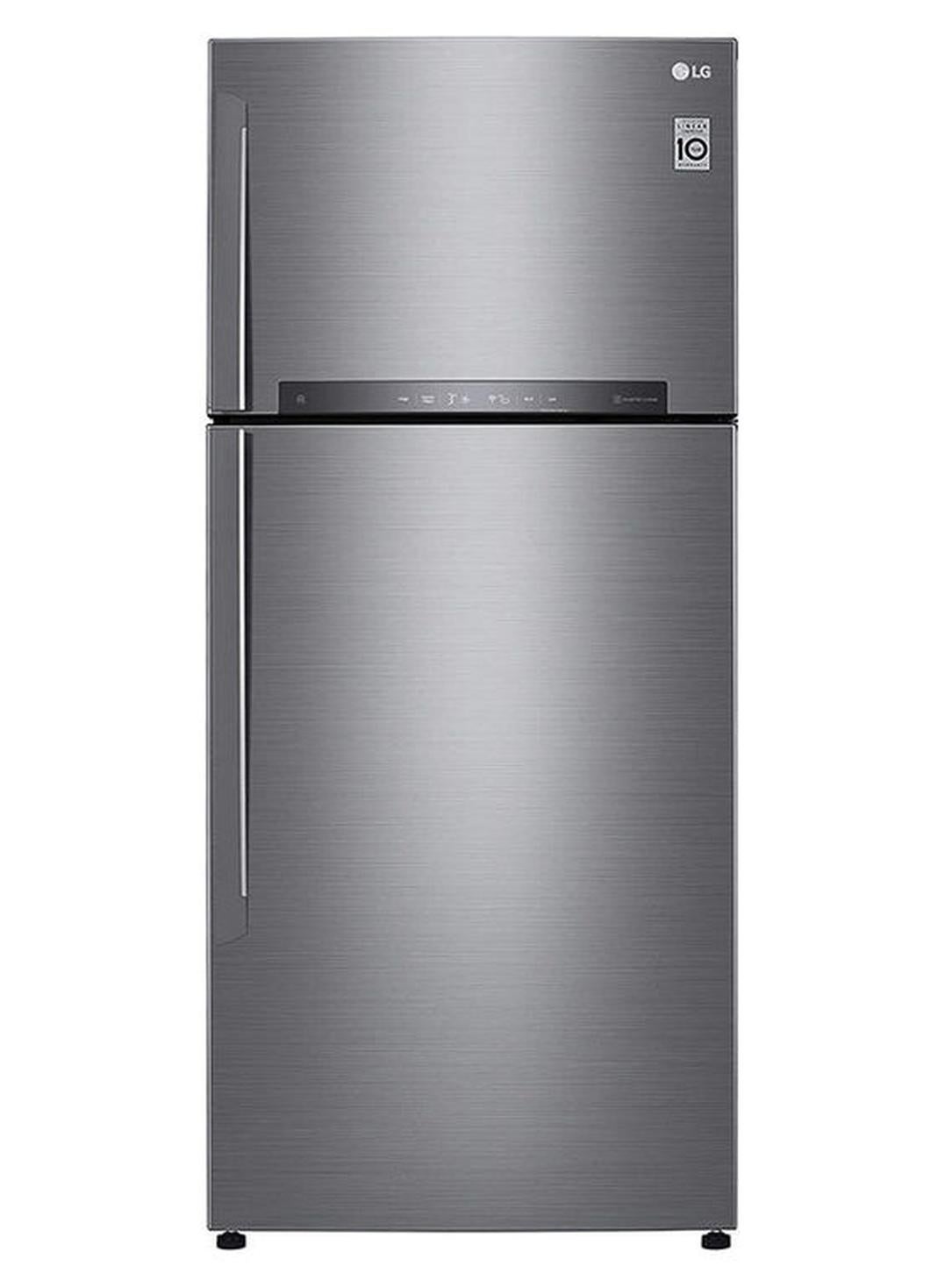 Fridge-Freezer Combinations LED Display 475 Liters, Smart Diagnosis ,External Mircom GN-H622HLHL Platinum Silver