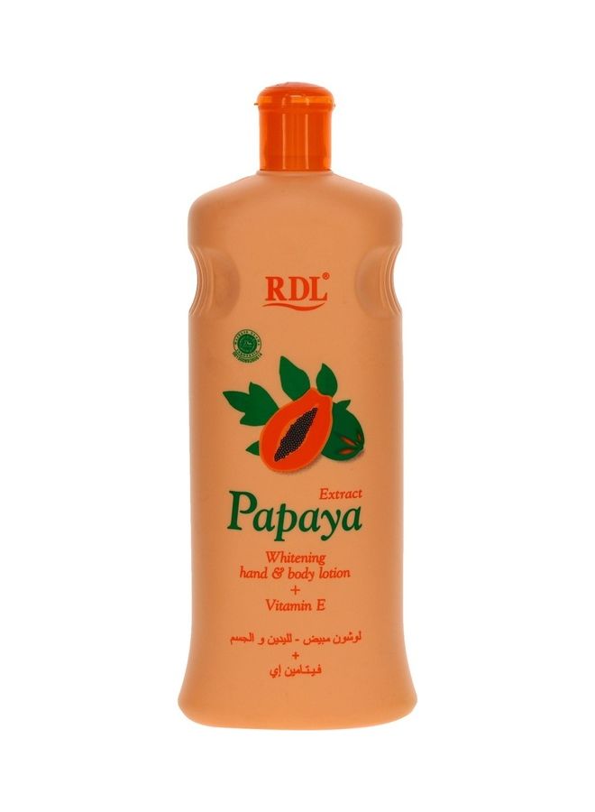 RDL Pack Of 3 Papaya Extract Whitening Hand And Body Lotion 600ml - Image 3