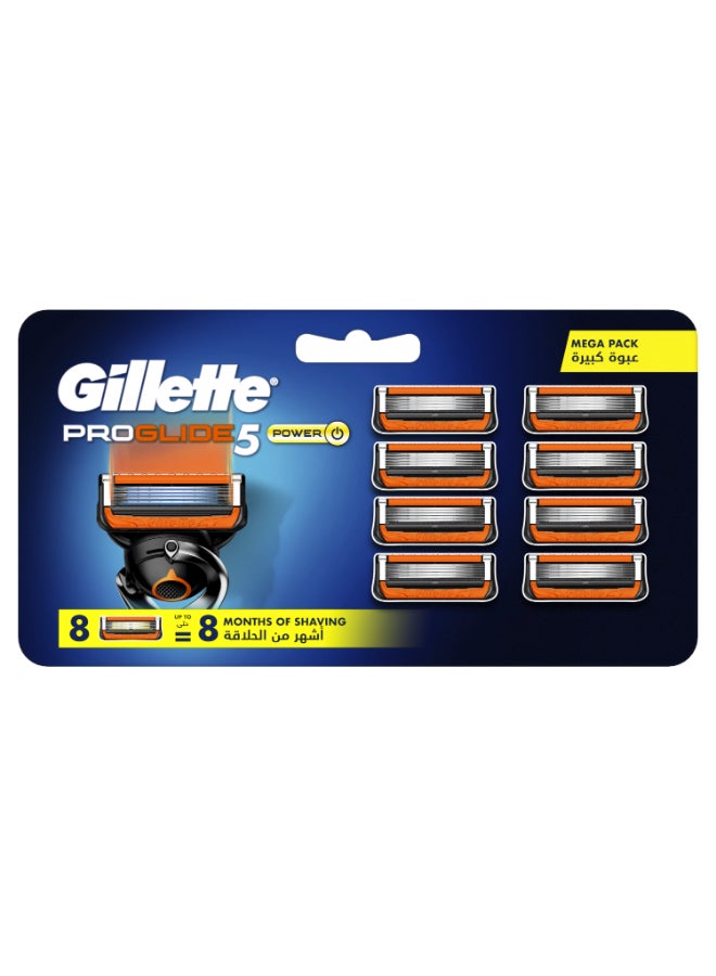 Gillette 8 Pieces Pro Glide Power Blades - Image 1