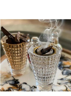 Generic Crystal Finished Madkhan Bakhoor with Incense Burner Clear 15cm  - Image 4