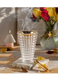 Generic Crystal Finished Madkhan Bakhoor with Incense Burner Clear 15cm  - Image 2