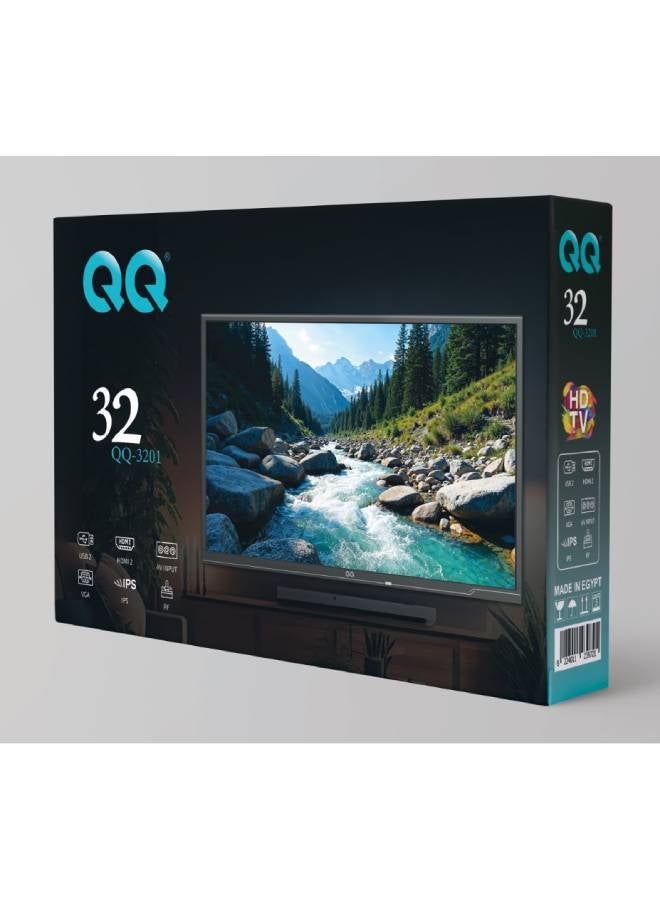 QQ 32-Inch HD LED TV QQ-32HD Black  - Image 2