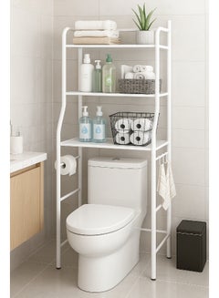 ALMUFARREJ Over Toilet Storage Bathroom Shelving 	 25x160x47 cm White 