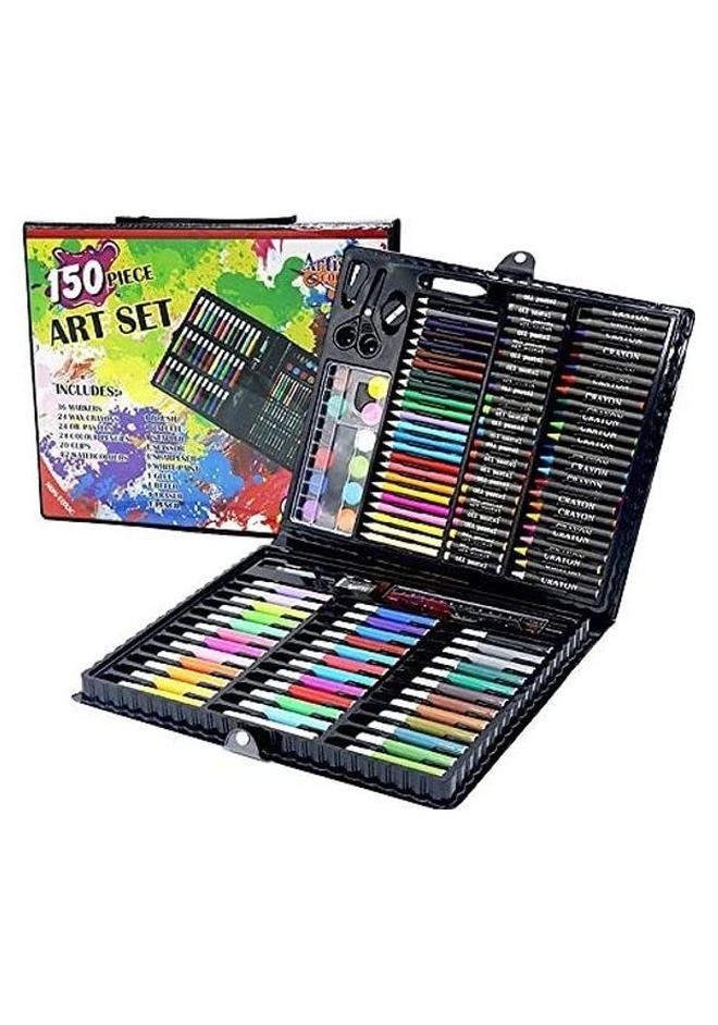 علبة هدايا لأقلام الألوان المائية للأطفال مكونة من 150 قطعة