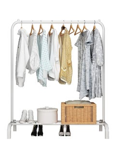 ALMUFARREJ Clothes Organizer And Holder Metal Stand White 110X40X150cm  - Image 3