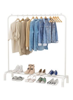 ALMUFARREJ Clothes Organizer And Holder Metal Stand White 110X40X150cm  - Image 2
