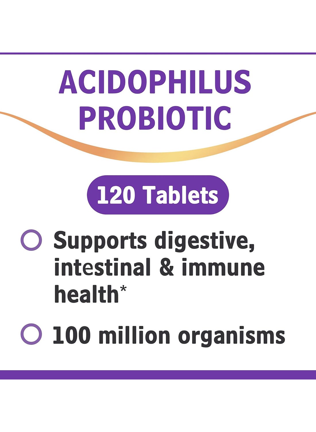 Nbl Natural Probiotics 100 Million Tablets 120'S