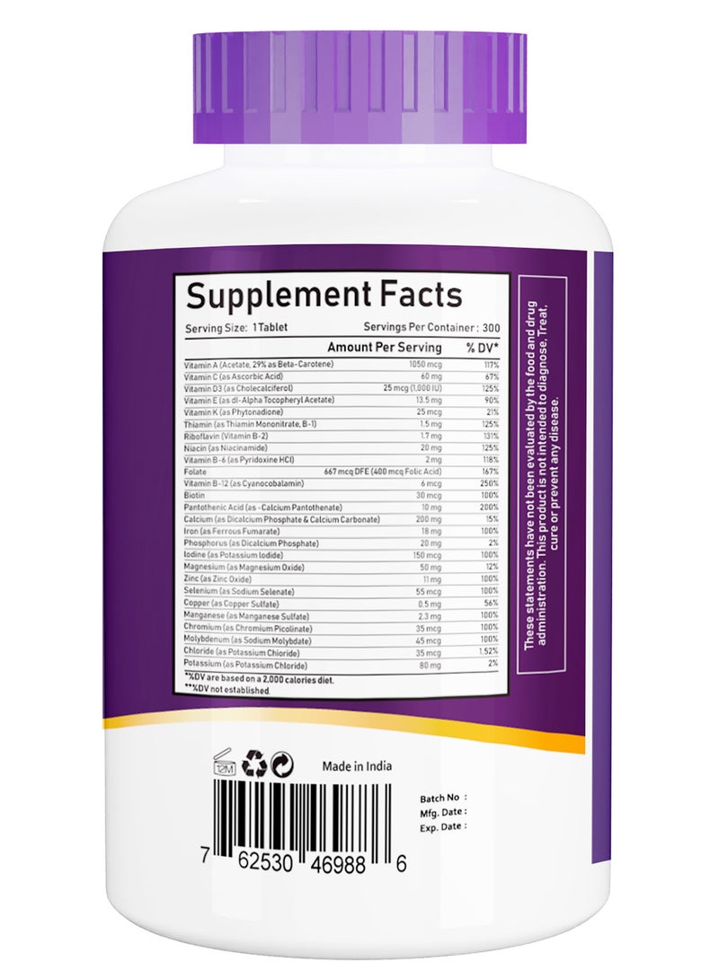 NBL Natural - Multivitamin For Women And Men 300 Tablets - Image 1