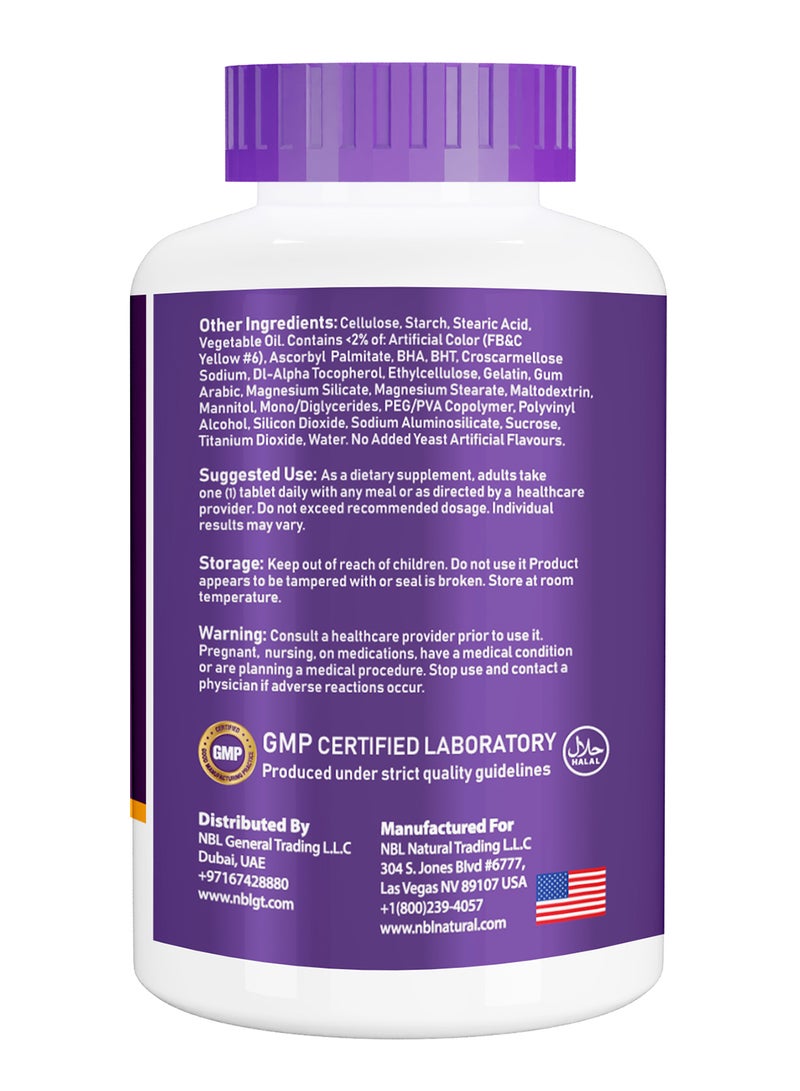 NBL Natural - Multivitamin For Women And Men 300 Tablets - Image 1