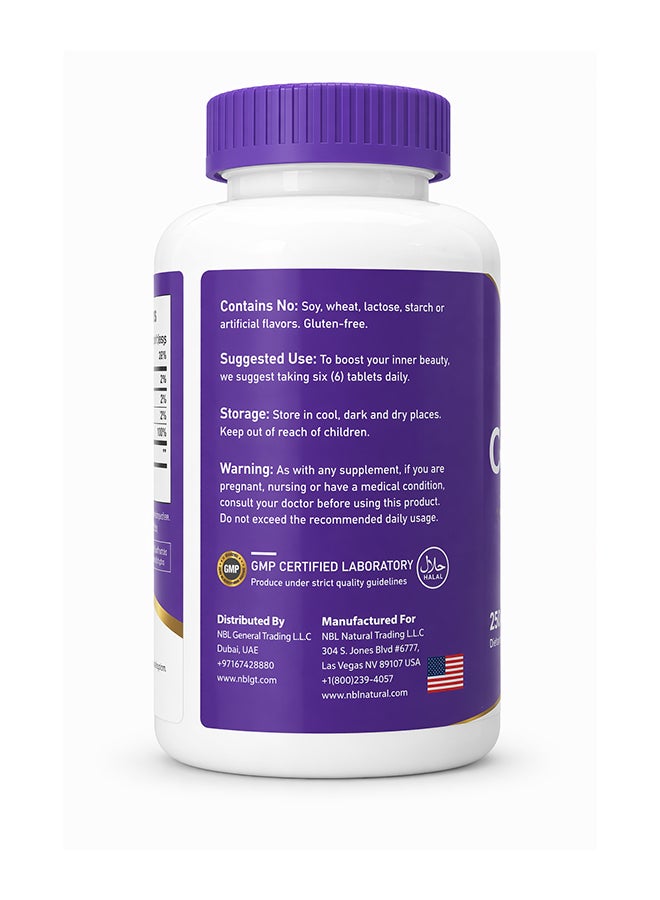 Super Collagen With Vitamin C for Hair, Skin, Nails & Joints – 6000MG - 250 Tablets - view 2