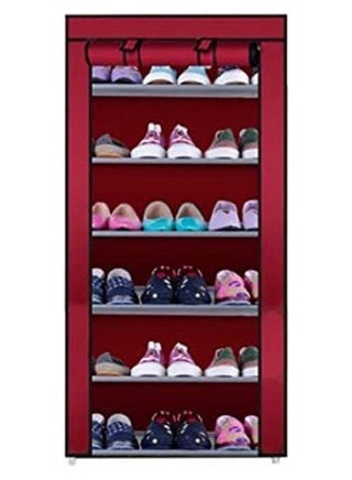 Shoe Cabinet 6-7 Layer Shoe Rack Organizer Red 60x30x108cm - https://f.nooncdn.com/p/pnsku/N52352679A/45/_/1767607705/eed6431d-1da4-4528-b52a-88a3fd571836.jpg